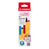 Rotulador Stabilo Point 88 Zig Zag 18 Colores Surtidos | Stabilo | Pack 1 Unidades
